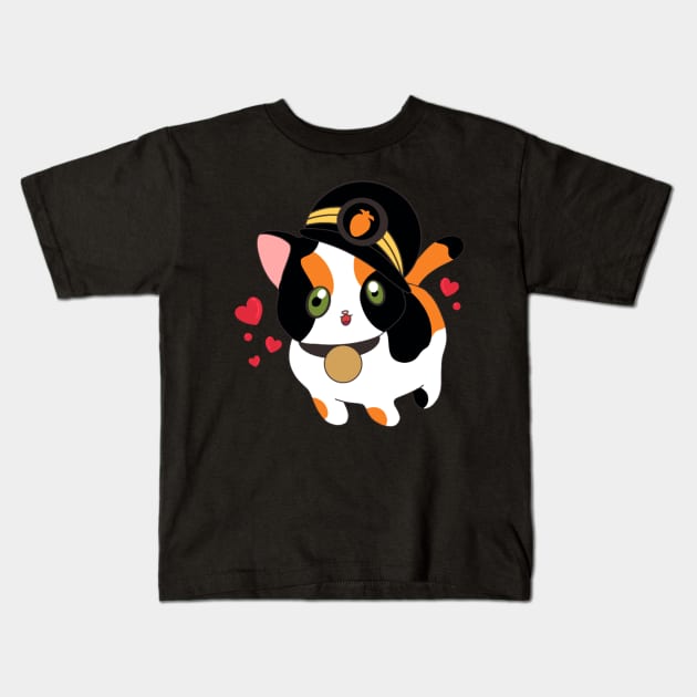Kitty love Kids T-Shirt by DreamPassion